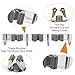 Broom Mop Holder Wall Mount - Tsmine Stainless Steel Wall Mounted Garden Tool Heavy Duty Storage Tool Rack Storage & Organization for Your Home,Kitchen,Bathroom,Garage,Closet and Shed(3 Racks 4 Hooks)