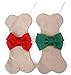 MWPlanet LLC Holiday Deal Dog Christmas Stocking Bone RED