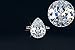 UMODE Jewelry 4 Carat Pear Cut Cubic Zirconia CZ Halo Engagement Wedding Ring (White Gold Color 8)