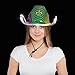 Windy City Novelties LED Light Up Sequin Cowboy Hat - Unisex (Mardi Gras)