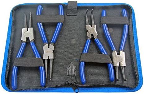 US PRO 4pc 7" Circlip, Snap Ring Pliers, Internal External 2064, Black