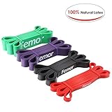 femor Pull Up Assist Bands - Stretch Resistance Band - Mobility Band - Powerlifting Bands for Body Stretching, Powerlifting and Resistance Training, Set of 4