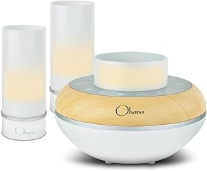 Bem Ohana Twilight Kit, 3 Piece Water Resistant Bluetooth Speaker with Built-in LED Candle Light