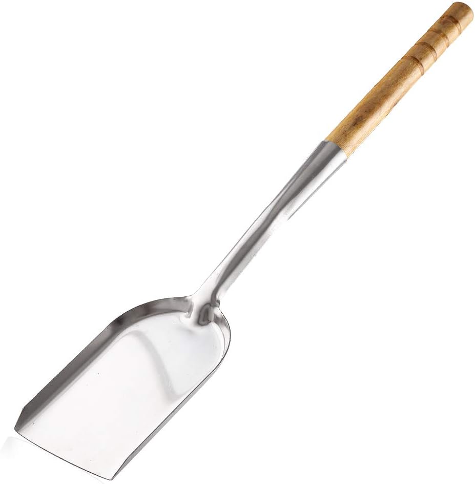 Fireplace 25Inch Long Ash Shovel, One Piece Intact Formed