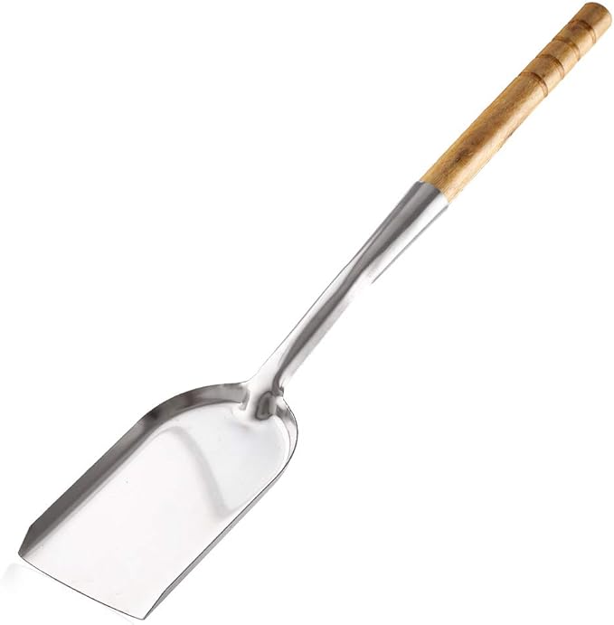 Fireplace 25Inch Long Ash Shovel, One Piece Intact Formed