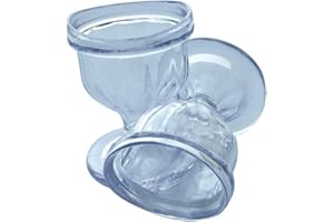 SoulGenie Transparent Eye Wash Cups for Effective Eye Cleansing | Eye Shaped Rim â‚¬â€œ Snug Fit | Set of 2