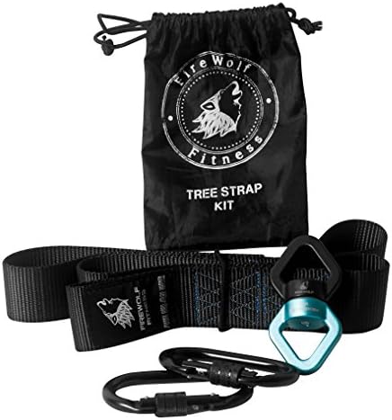 Tree Swing Hanging Kit: Includes Two Carabiners, Premium Rotating Swivel, Heavy Duty Tree Strap, And Carry Bag