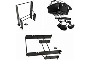 VPZMT H D Garage Detachables Storage Detach Depot Wall Luggage Rack Mount for Harley Touring, Road King, Electra Glide, Street Glide Tour Trunk Pack Pak (Luggage Racks-2)