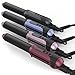 xtava 2-in-1 Magic Wand (Onyx) - Straighten or Curl Your Hair to Perfection with One Multi-Functional Travel Tool - Lightweight, Compact Design with Ceramic Plates for Easy Styling