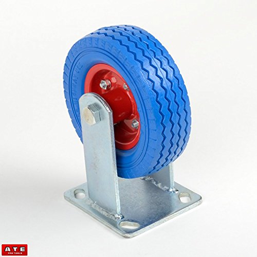 6" Fixed Caster Tire Trailer Tire Flat Free Tire Wheel 1pc - Thumbnail 2
