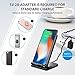 Wireless Charger, ELLESYE 3-Coil Qi Wireless Charger Stand Compatible iPhone X, iPhone 8/8 Plus, Galaxy Note 9/S9/S9 Plus/Note8/S8/S8 Plus/S7/S7 Edge/S6 Edge Plus, LG G6 and All QI-Enabled Devices
