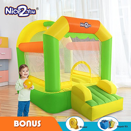 Nice2You Inflatable Bouncy Castle Children Jumping Backyard Bounce House