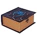 Grimoire Pro Tour, Cipher| Wooden Spellbook Style Fabric Lined Portable Deck Box for MTG, Yugioh, and Other TCG | 350+ Card Capacity