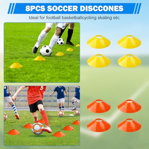Kezidhp Cinesini for Football Training, Football Training and Cinesini – Complete Set with 6 m Coordination Ladder, 12 Chinese and Soccer Pitcher, Football Fans
