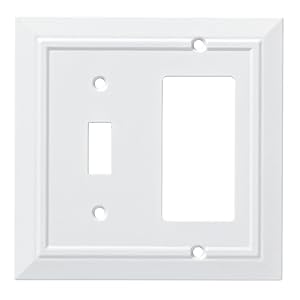 Franklin Brass W35246-PW-C Classic Architecture Switch/Decorator Wall Plate/Switch Plate/Cover, White