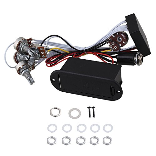 BQLZR Active Preamp 3 Band Equalizer EQ Harness Guitar Bass Tone Control System