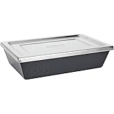 ooni Detroit-Style Pizza Pan 9 x 6 Inch - Rectangular Deep Dish Pizza Pan with Lid, Non-Stick Aluminum Pan, Rectangle Baking Pan &amp; Proofing Tray