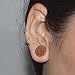 D&M Jewelry 6-16 Pairs Kit Natural Stone Ear Plugs Tunnels Saddle Expander Body Piercing Gauge 6MM-16MM