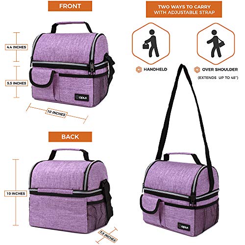 large lunch bolsa with shoulder strap