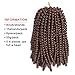 Spring Twist Hair 8 Inch Spring Twist Crochet Hair 6 Packs Spring Twist Braiding Hair For Butterfly Locs Soft Locs Low Temperature Synthetic Fiber Fluffy Hair Extensions (8 Inch,30#)