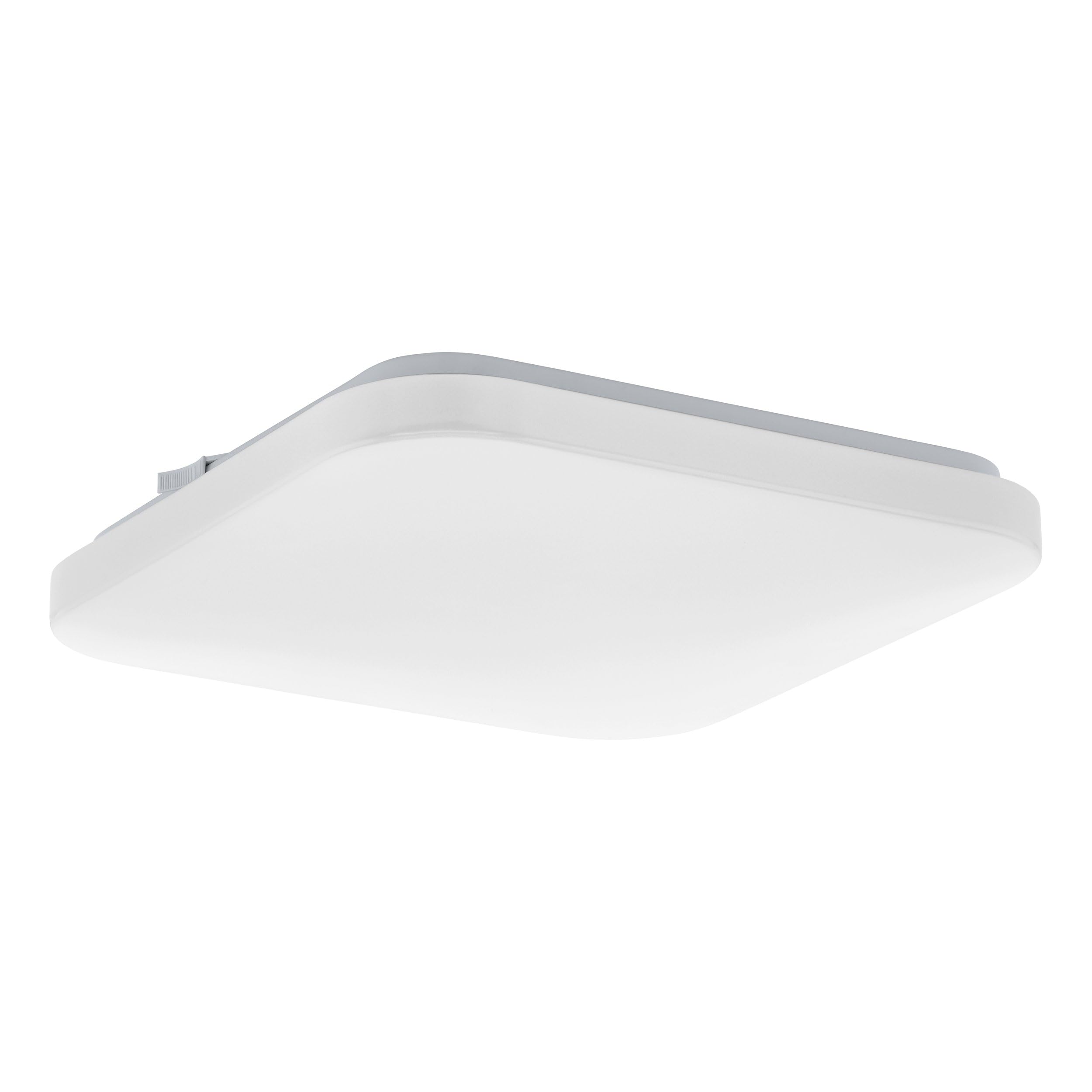 EGLO Frania LED Ceiling Light 1-Bulb Ceiling Light Material: Steel, Plastic, Colour: White, Length: 28 cm