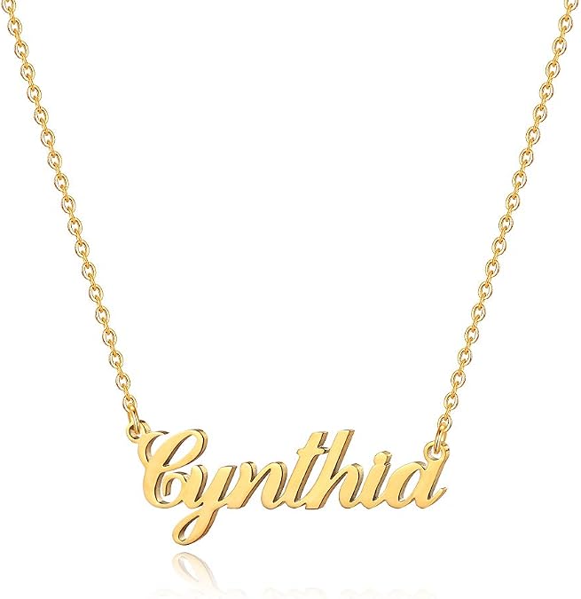 Hidepoo Personalized Name Necklace – Custom Dainty Stainless Steel Letter Necklace For Women, 18" Chain + Extender - View #8