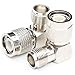 ANHAN Right Angle TNC Male to Female Adapter RF 90 Degree Coax Connector L Type TNC Connectors (2Packs)