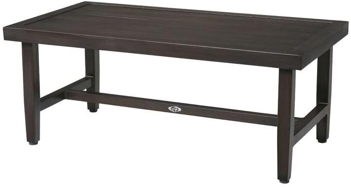 Amazon Com Hampton Bay Woodbury Metal Outdoor Patio Coffee Table