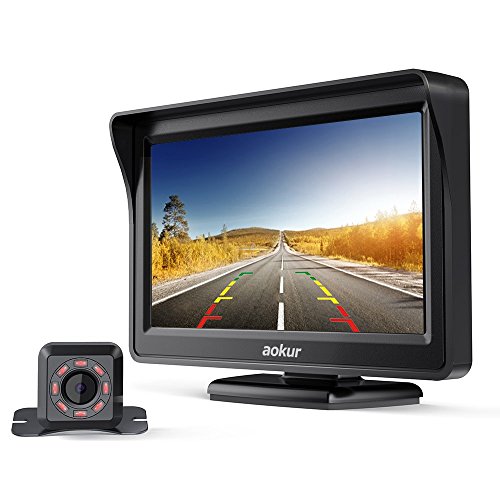 aokur Dash Backup Camera IR Cam Quick Installation 4.3