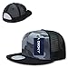 DECKY 1055-BUB Cotton Flat Bill Trucker, blk/Urb/blk, Black/Urban/Black