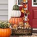 Welcome Garden Statue Solar Powered LED Lights, 15 Inch Puppy Dog Decor Outdoor Garden Yard, Holiday Housewarming Gift