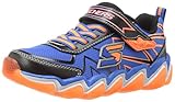 Skechers Kids Boys Skech Air 3.0 Rupture Sneaker (Little Kid/Big Kid), Black/Blue/Orange, 1.5 M US Little Kid