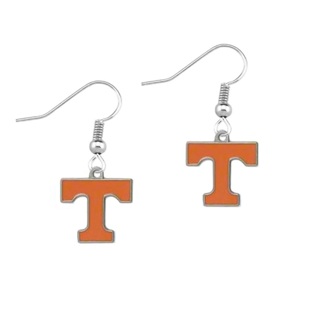 University of Tennessee Volunteers T Logo Dangle Earrings