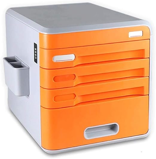 Amazon Com Bbggj File Manager 4 Drawer Office Filing Document Cabinet Drawer Box Type Password Lock File Cabinet Office Cabinet Portable And Tidy Storage Box Color Orange Home Kitchen