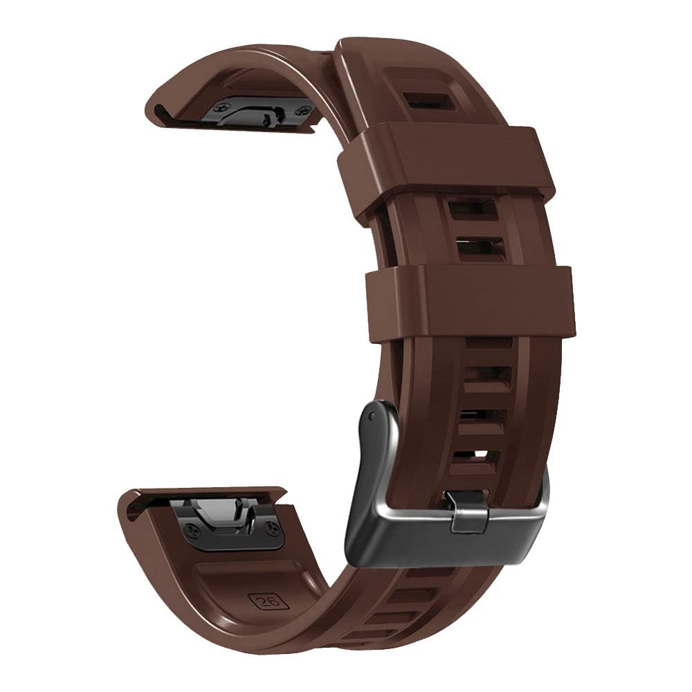 REYDA Silicone Strap Compatible with Garmin Fenix 8 Pro/8/E 47mm, 22mm Quick Fit Watch Strap Soft Silicone Bracelet Sport Wristband Replacement Strap for Garmin Descent G2/G1/Approach S70 47mm/S62/S60