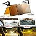 Sun Visor Extender, Car Anti-Glare Tinted Windshield Extender + Bonus Side window Sunshade,Day and Night Vision Anti-Dazzle Sun Visor Goggles