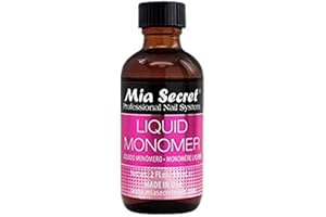 2 oz Mia Secret Liquid Monomer - Professional Acrylic Nail Liquid for Acrylic Powder - EMA monomer - Nail Monomer liquid