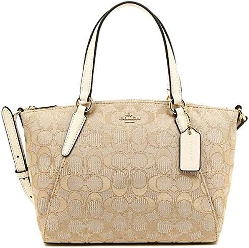 mini kelsey satchel in signature jacquard