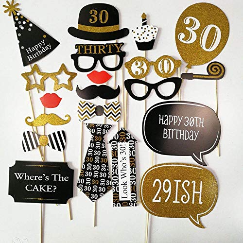 Hitsan Incorporation 1set 30 40 50 60 Years Old Photo Booth Props