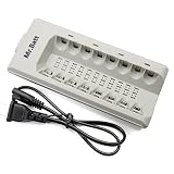 Mr.Batt 8 Bay Smart AAA AA Battery Charger for NiMh NiCd Rechargeable Batteries