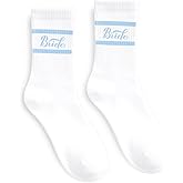 Vonlynfay Bride Socks Bride To Be Something Blue Gift Bachelorette Party Costume Accessories Wedding Day Bridal Footwear