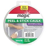 MAGIC Peel & Stick Shower, 1/2" x 10', Caulk-White