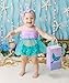 iefoah 12 Pack Mermaid Party Supplies - Gift Bags, Favors, Glitter Treat Paper Bags for Kids Girls Themed Birthday Party
