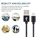 ONSON iPhone Cable,2Pack 6FT Nylon Braided iPhone Cord Lightning Cable Certified to USB Charging Charger for iPhone 7/7 Plus/6/6 Plus/6S/6S Plus,SE/5S/5,iPad,iPod Nano 7 (Black Blue,6FT)