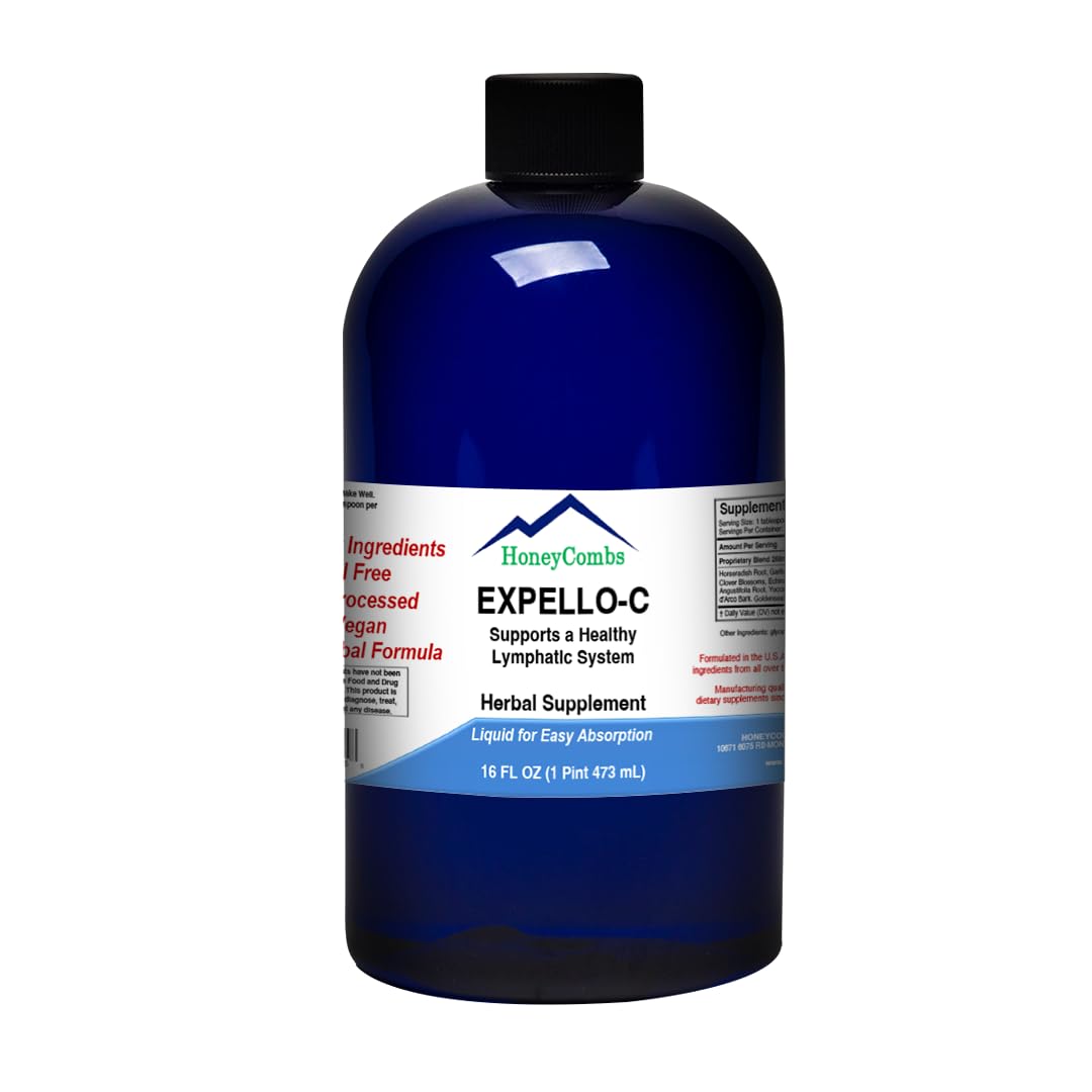 Expello-C - Ultimate Cellular Detox – Cleanse and Detox – Echinacea, Goldenseal & Red Clover Supplement – Alcohol-Free Liquid Liver Cleanse, Kidney Cleanse and System Booster, 16 Fl Oz.