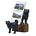 ElecNova Desktop Cell Phone Holder-Resin 2 Black Cats Smartphone Stand Mount Dock for All Smartphone, ipad, Tablet Home Decor Ideal Gift