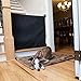 The Stair Barrier Baby and Pet Gate – Wall-to-Banister- Retractable Fabric Safety Gate Wide and Regular Sizes - Made in the USA – Black