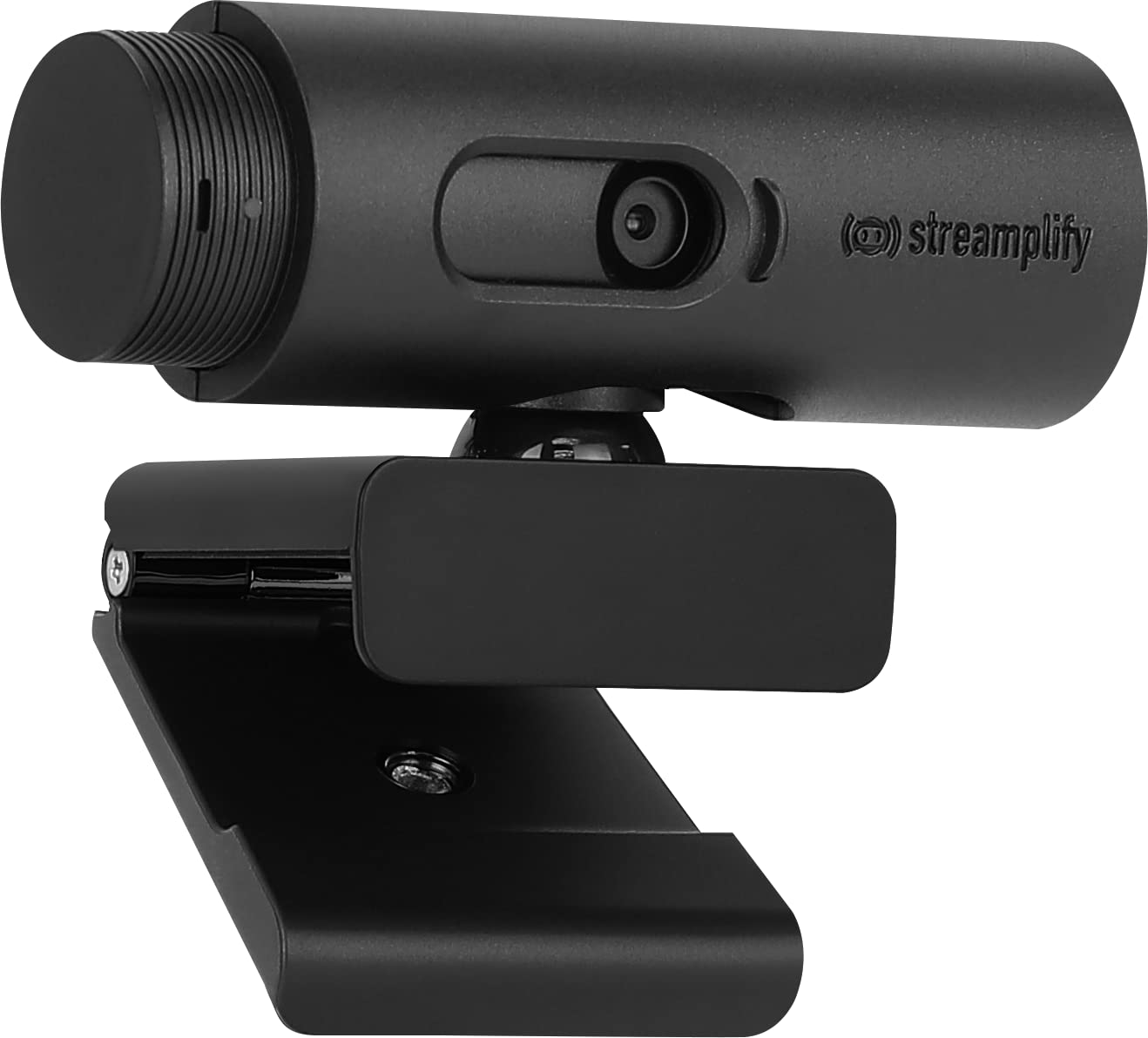 Streamplify CAM FHD 60FPS Webcam - Full HD 1080p, MJPEG/YUV2 Files, All Glass Lens, Tilt/Swivel Function, Realtek Stereo Audio, Versatile Clip and Tripod