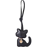 BRIWAD Cat Leather Bag Charm Purse Charms for Handbags Backpack Tote Bags,Fashion Bag Accessories Cute Keychains PU Car Charms