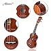 Makanu Soprano Ukulele Mahogany Hawaiian Ukulele Kids Guitar for Professional - Matte Finish